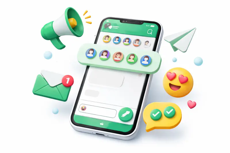 WhatsApp 群发消息教学（2026）：广播列表与网页版免费群发插件