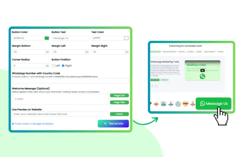 Add WhatsApp Button to Website for Free