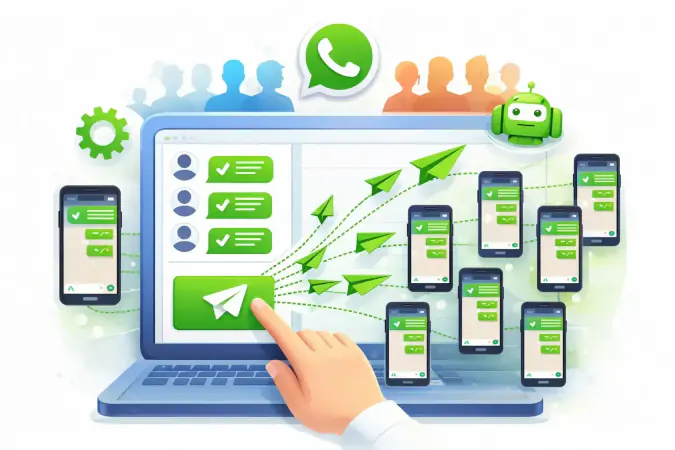 how to send bulk WhatsApp messages without adding contacts