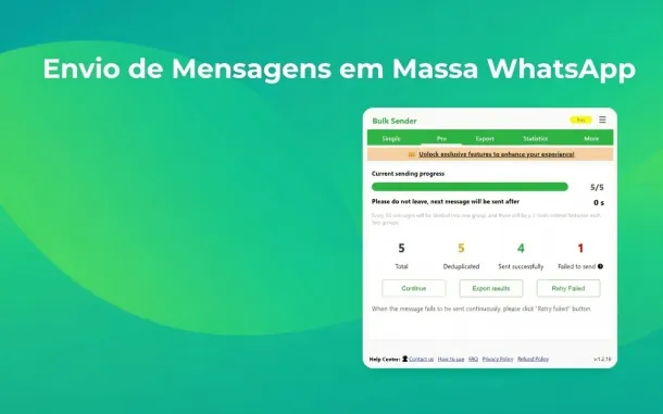 Extensão de disparo whatsapp grátis para disparo de mensagens whatsapp grátis - WA Web Sender