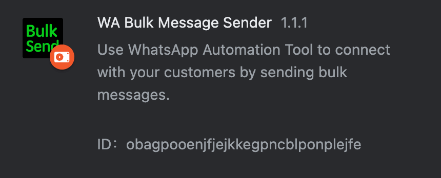Open Bulk Sender plugin and click Open
