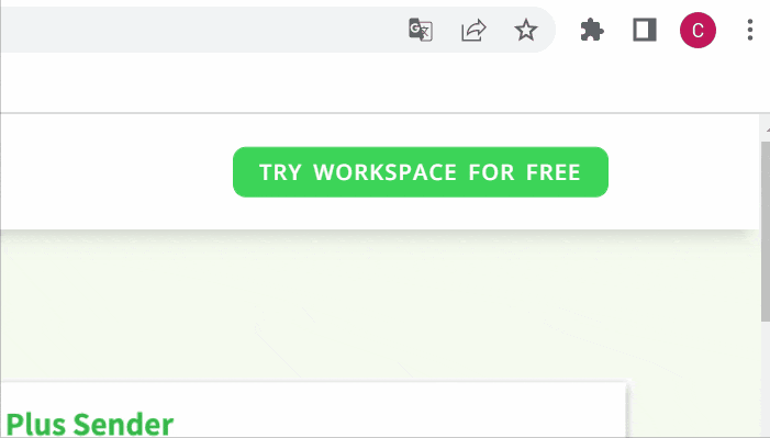 Install and pin Sender's icon in your browser