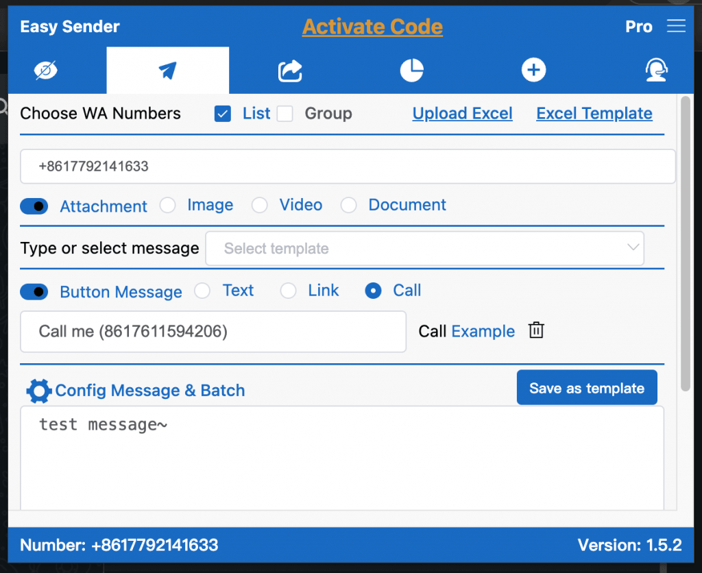 Call option and Call Example button
