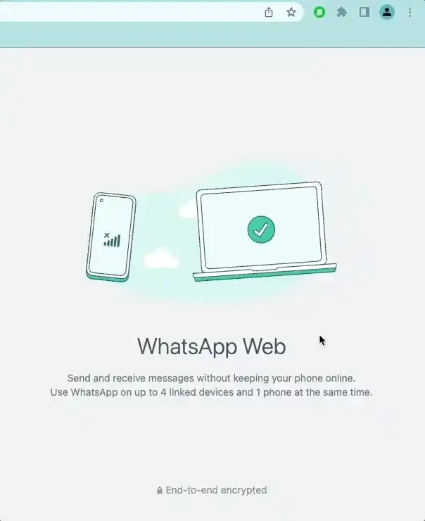WA Group Sender popup window