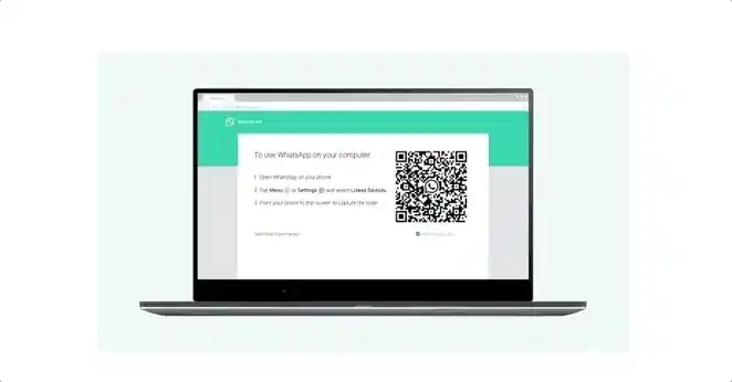 Scan QR code to link WhatsApp Web