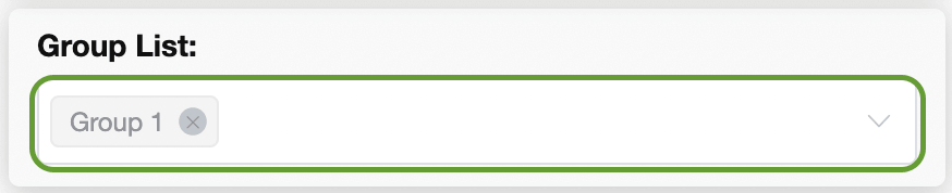 Select groups to message