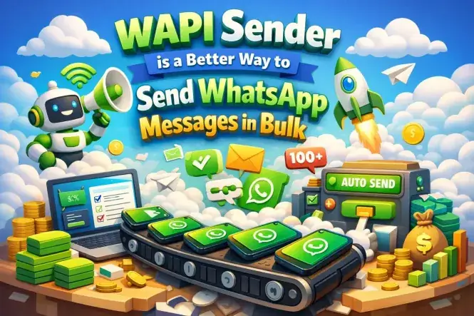 WAPI Sender - Envio em massa no WhatsApp - WAWebSender